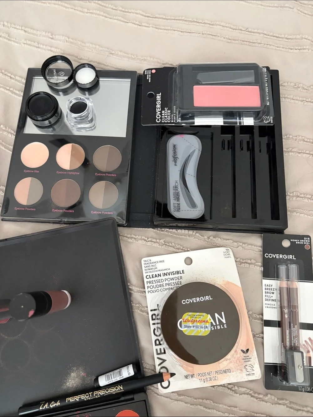 BH Cosmetics Warm Eyeshadow Palette Set - Brown, Peach, Orange, Red
